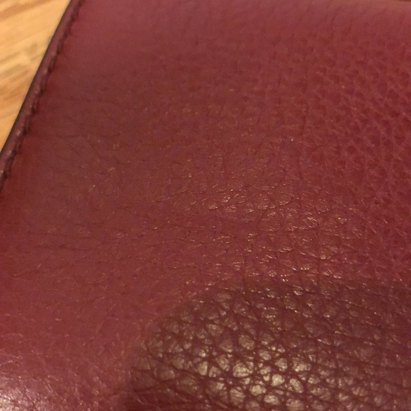 NWOT Marc Jacobs 100% Leather Oxblood Burgundy Maroon Red Fold Medium Wallet - Picture 11 of 12